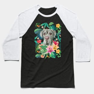 Tropical Neapolitan Mastiff Baseball T-Shirt